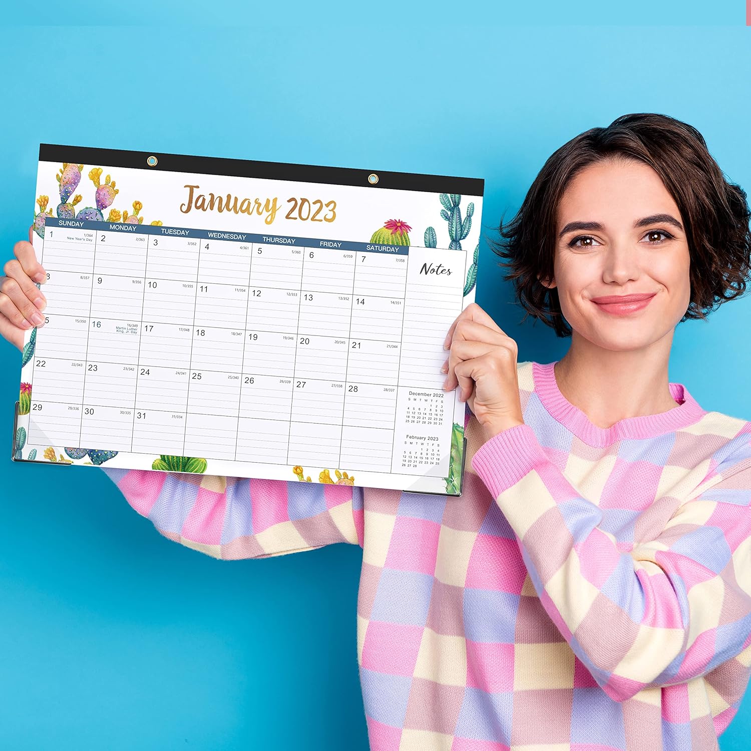 Buy 2023 Desk Calendar - 18 Monthly Desk/Wall Calendar 2-in-1,17 x 12 ...