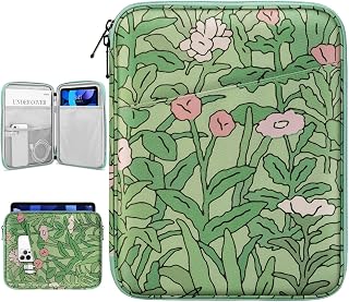 Dadanism 9-11 Inch Tablet Sleeve Bag Carrying Case for iPad 10.2 2021-2019, iPad Pro 11 2022-2018, iPad Air 5th/4th 10.9, iPad 10th Gen 10.9 2022, Galaxy Tab A8 S8 S6 Lite, Papaver Rhoeas