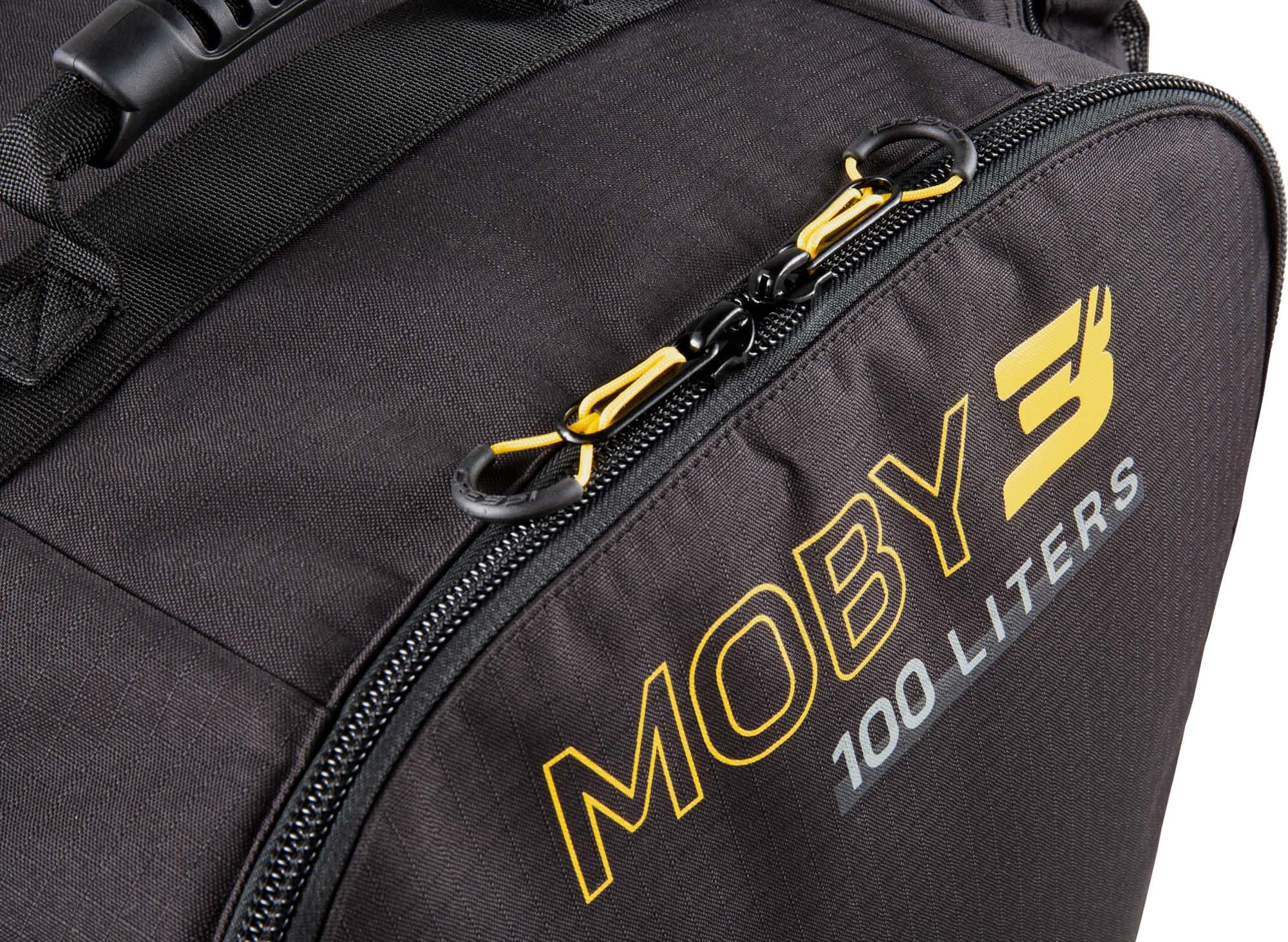 Cressi Moby 3 Trolley Bag Black/Yellow 100 L - Robuste und Geräumige Trolley Tasche ideal für Sportliche Aktivitäten und Reisen, Schwarz/Gelb, 100 L, Unisex
