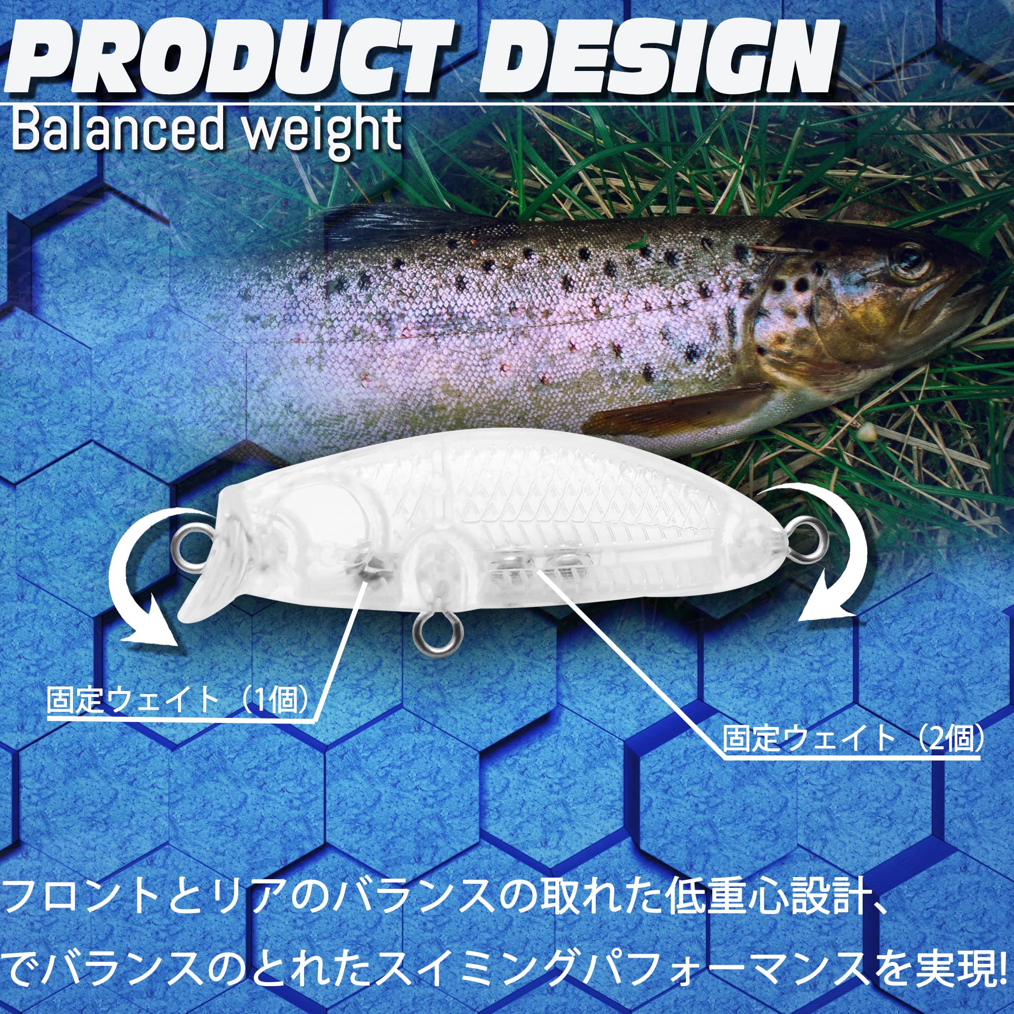 Amazon.co.jp: 釣り VMSIXVM メバル アジ プラグ ルアー 渓流 小型の