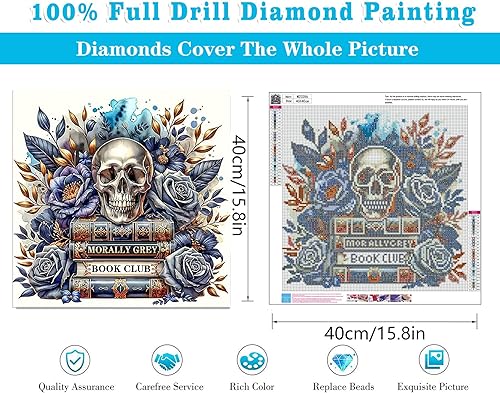 Miniatura 27 de Meothan Kits de pintura de diamantes 5D para adultos, kits de pintura de diamantes de castillo para principiantes, arte de gema de taladro completo