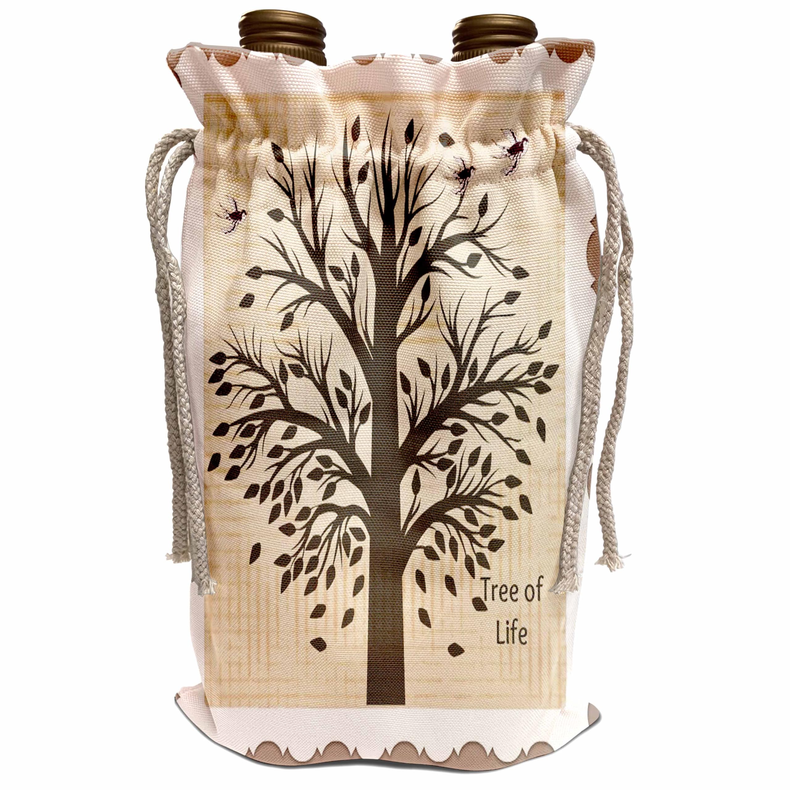 Bolsas de vino para cenas elegantes con diseño del Árbol de la Vida de Budapest
