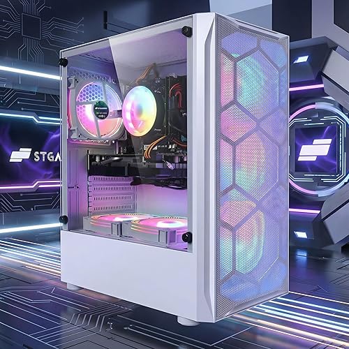 Miniatura 4 de STGAubron PC Computadora de Escritorio Gaming, GeForce GTX 1660 Ti 6G, Intel Core I7 hasta 3.9 GHz, 16G RAM, 512G SSD, WiFi, BT 5.0, ventilador RGB