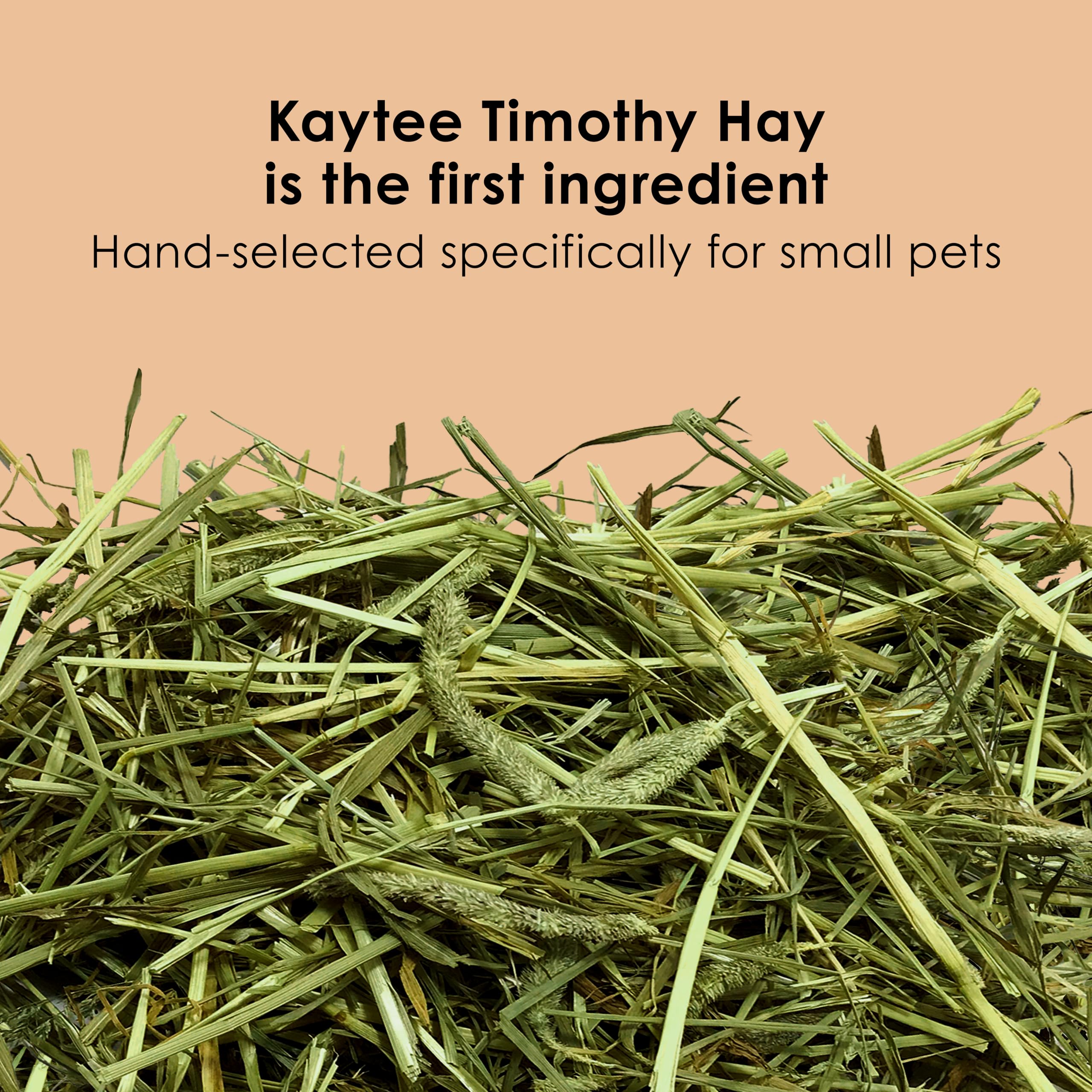 CBROSEY Kaytee Tim Hay Fiber Diet Complete Premium Alfalfa Free Rabbit Food 9.5lbs