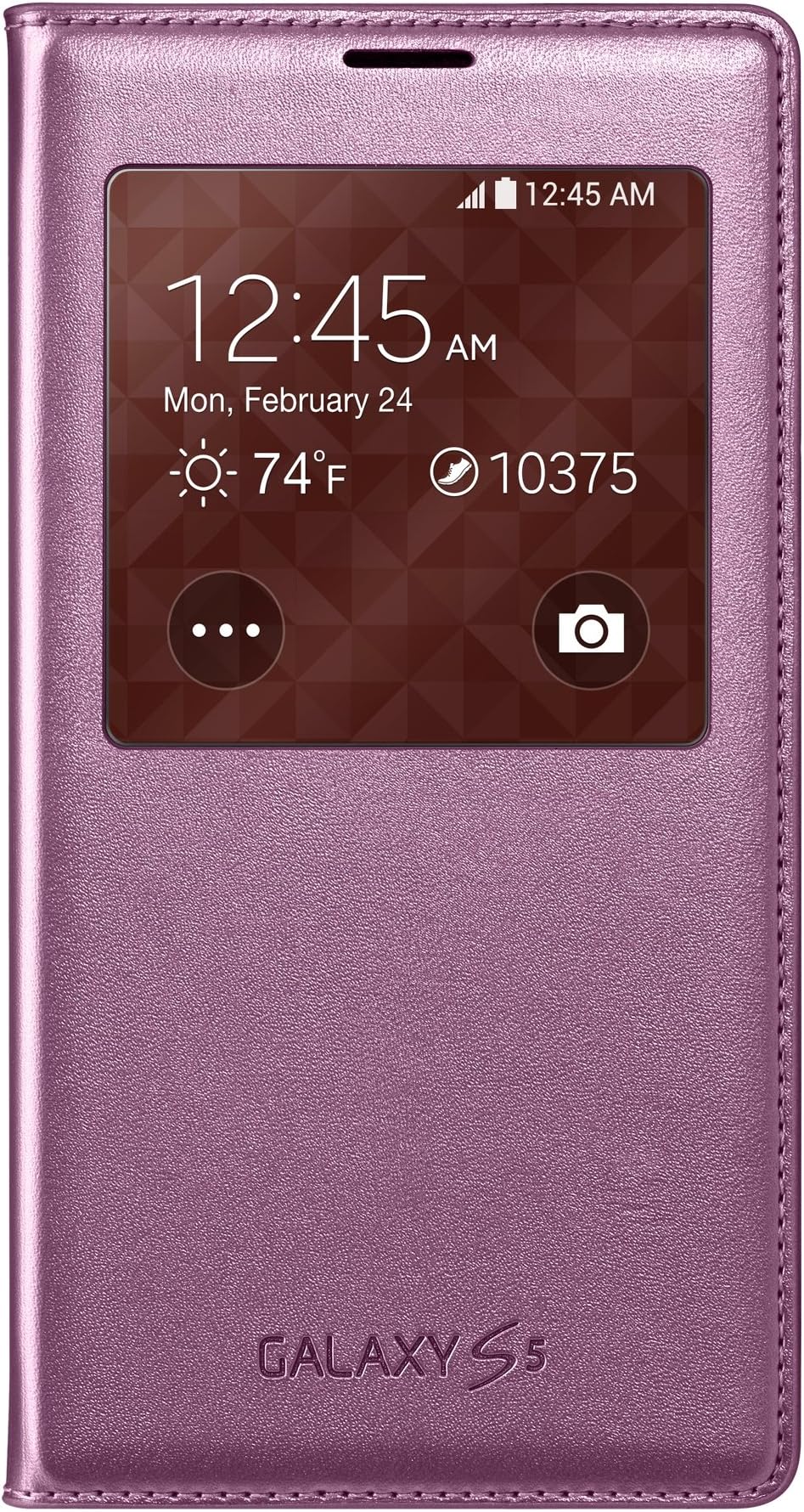 Samsung Galaxy S5 Case S View Flip Cover Folio, Pink