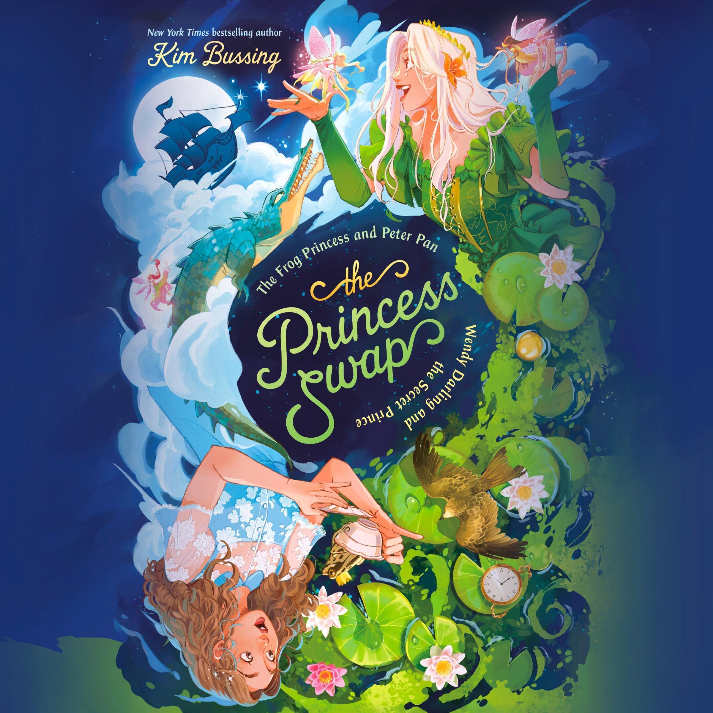 Cover art for The Frog Princess and Peter Pan (or, Wendy Darling and the Secret Prince)