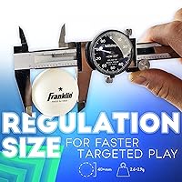 Vista 4 de Franklin Sports 1 Star Pelotas de tenis de mesa (12 unidades), 1.575 in