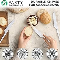 Vista 21 de Party Bargains Disposable Plastic Black Gold Cutlery Set, Infinity Modern Design Utensils, 40 Pack: 16 Forks, 8 Knives, 16 Spoons