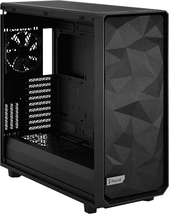 Fractal Design Meshify 2 XL Black ATX Flexible Dark Tinted Tempered Glass Window Full Tower Computer Case