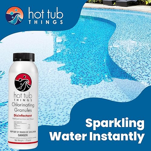 Miniatura 4 de Gránulos de cloro de 1 libra - Mantiene el agua de tu spa segura y limpia