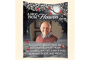 Personalized Memorial Photo Blanket: A Hug from Heaven