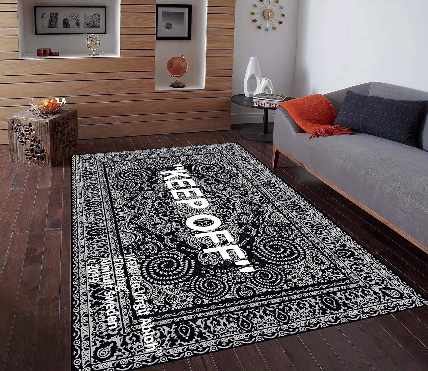 Keep Off Rug, Modern Carpet, Living Room, StreetVibe Decor, Home Decoration (31"x55"=80x140cm)