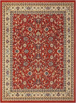 - Yasmin Rug 10' x 13' 1 Terracotta Traditional Easy-Clean Rug Ideal for Living Rooms, Large Dining Rooms, and Offices
