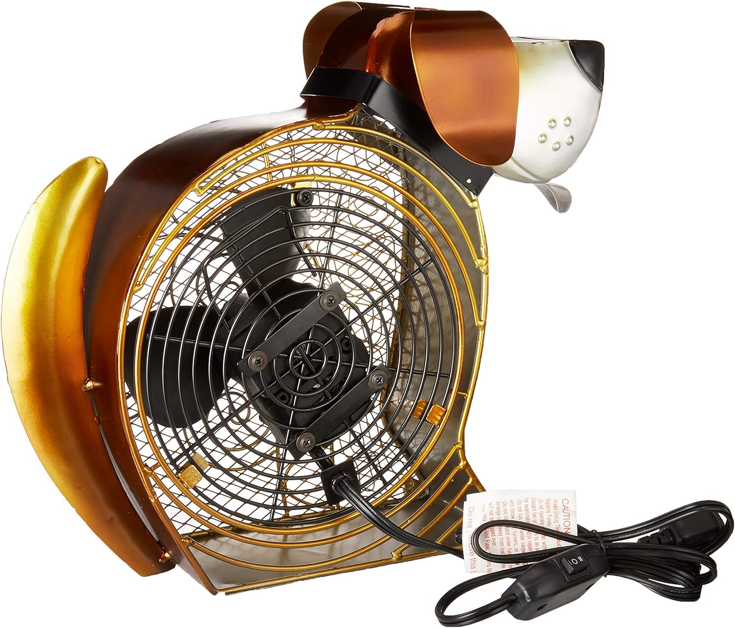 Exclusive Discount 50% Price CC Home Furnishings 13 Adorable Hand Sculpted Happy Doggie Table Top Figure Fan