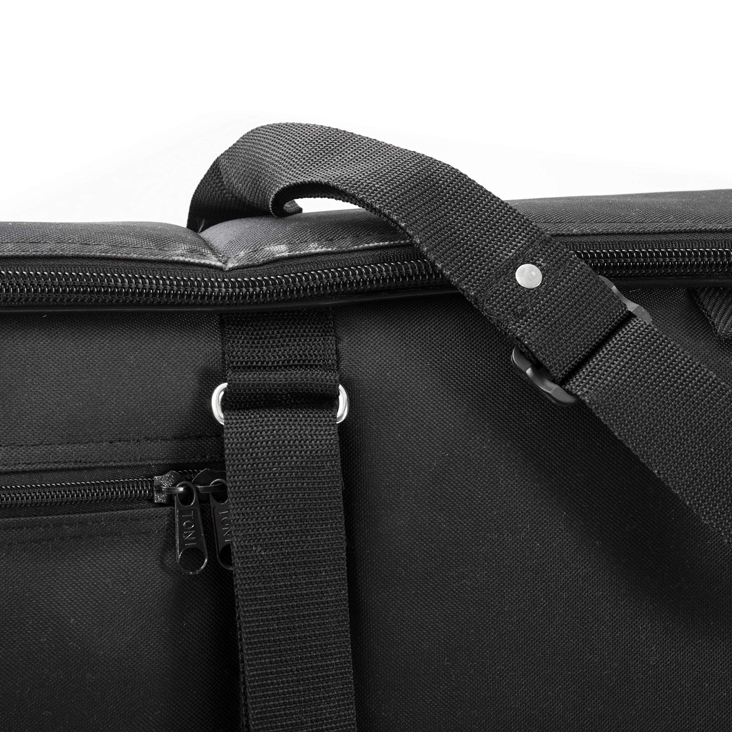 MUSIC STORE KC-24 II Keyboardtasche, 134x31x16cm, Schwarz, Nylon, Reißverschluss, 20mm Polsterung, Vortasche, Stabile Griffe, Stoßschutz, Passend für, Casio, Kawai