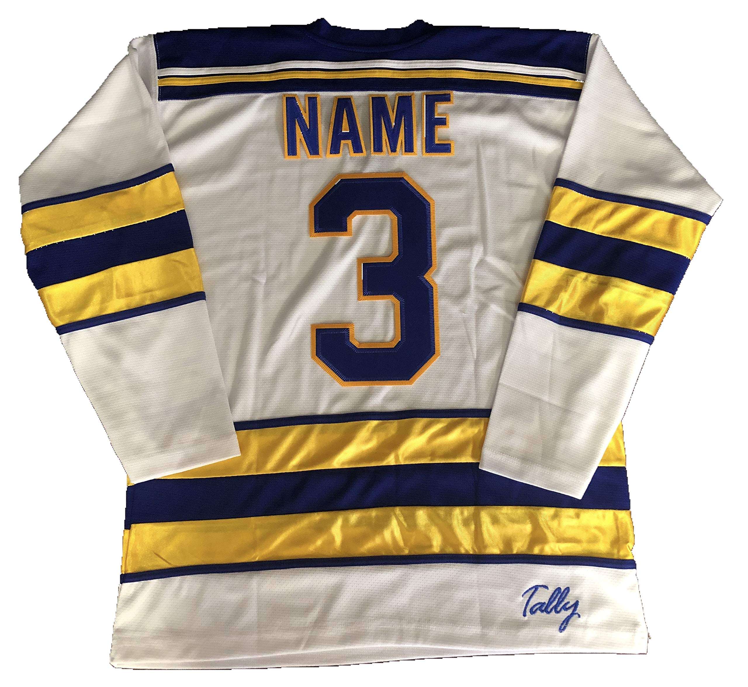 Tally Team Sweden Jerseys - Ready to Customize with Your Name and Number (White, Adult Medium)