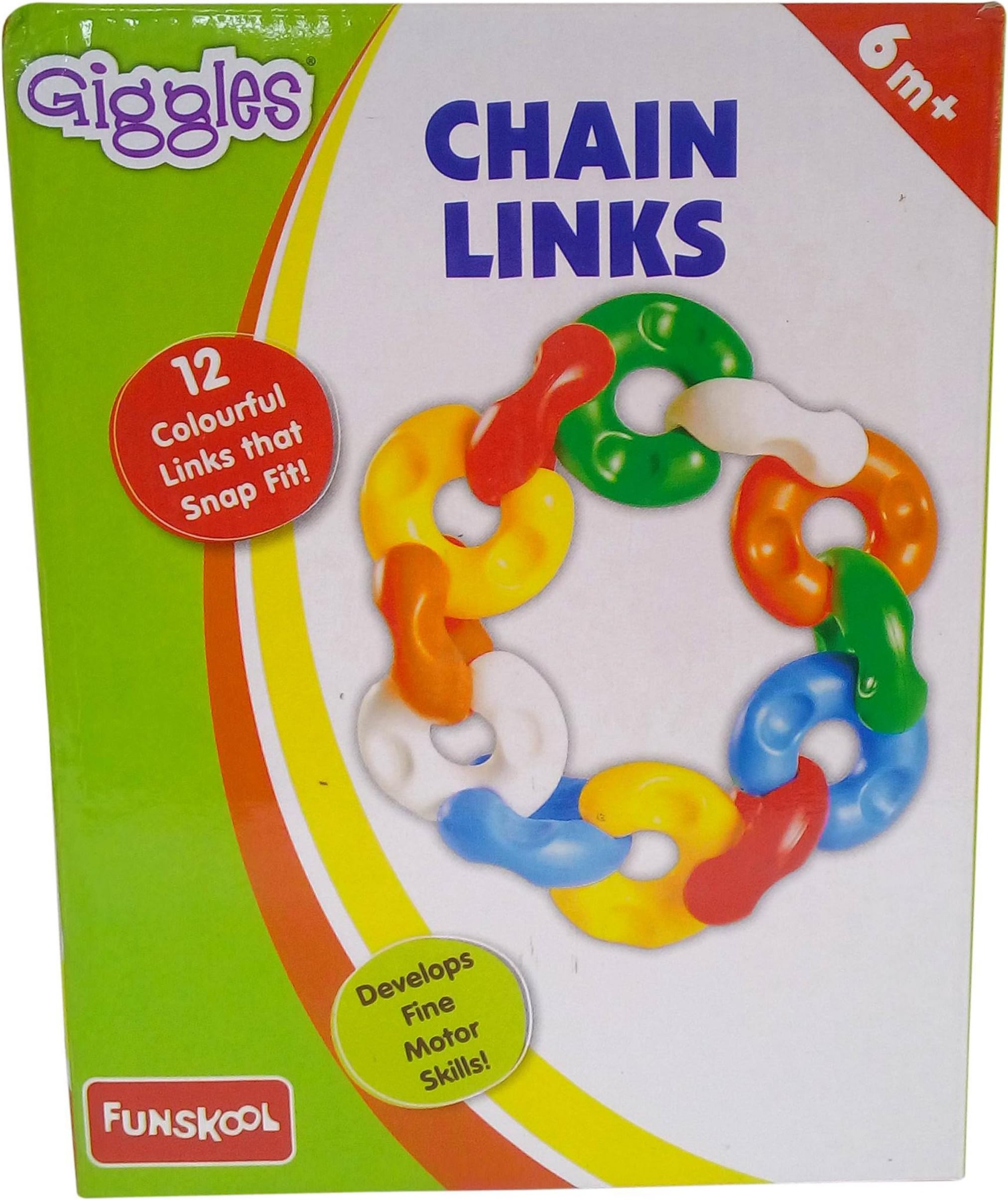 Giggles Chain Links (12Pcs) Pack, Multicolor