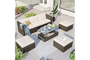Conjunto de muebles de sala para patio exterior, un oasis de relajación y estilo