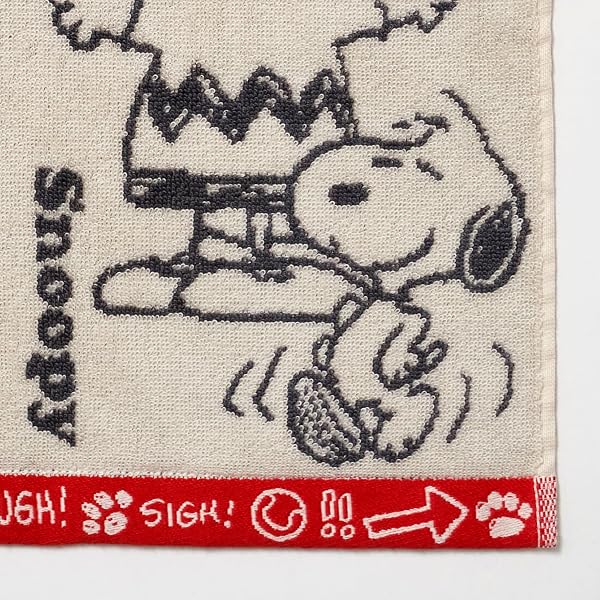 nishikawa【西川】 スヌーピー ウォッシュタオル 34×35cm 洗える 綿100% アイボリー XT36606646 PN6603TW PEANUTS GANG - 4