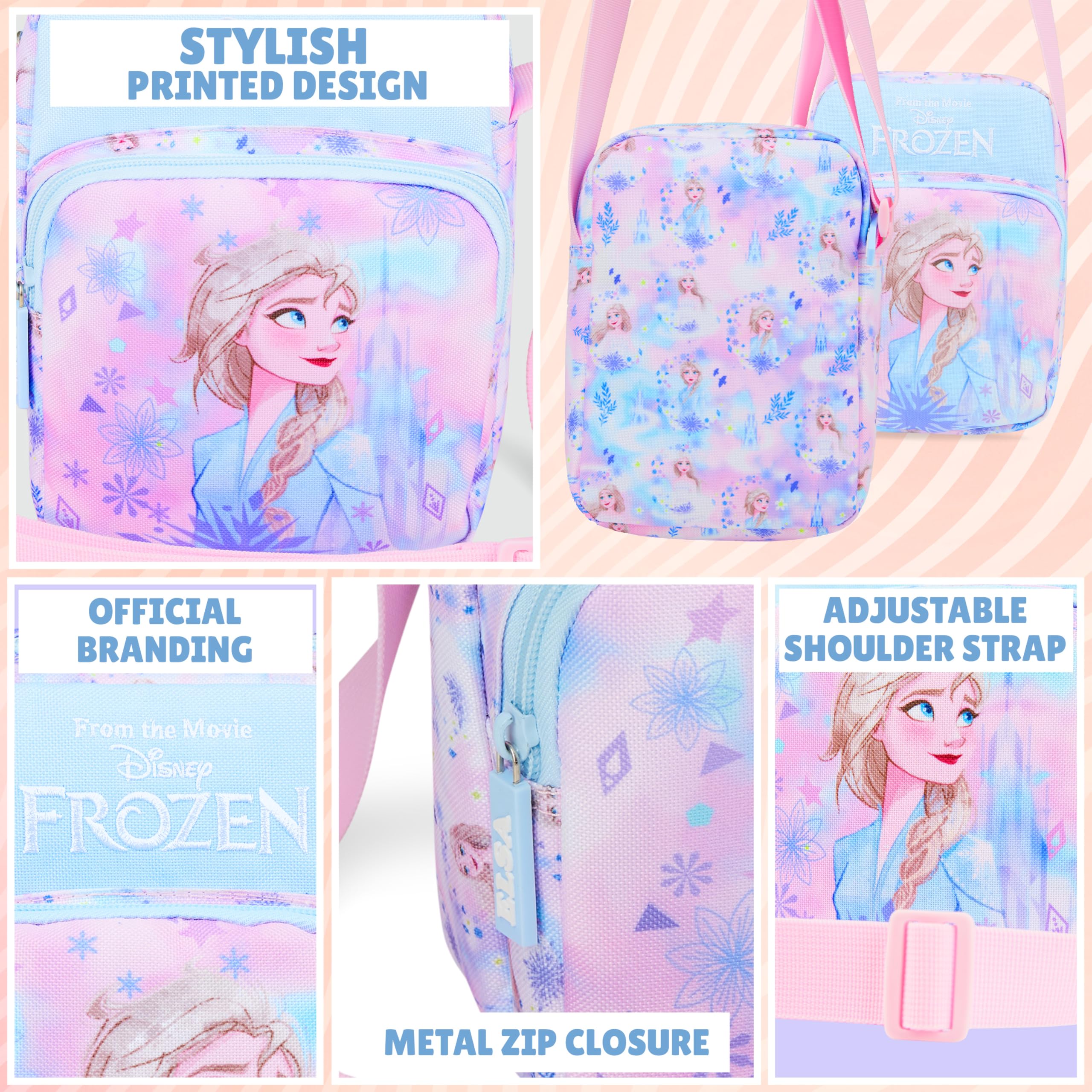 Disney Stitch Torba na ramię Dziewczyna z regulowanym paskiem Torba na telefon dla dziewczynek na pieniądze Idealna na wyjścia i wakacje Pomysły na prezent
