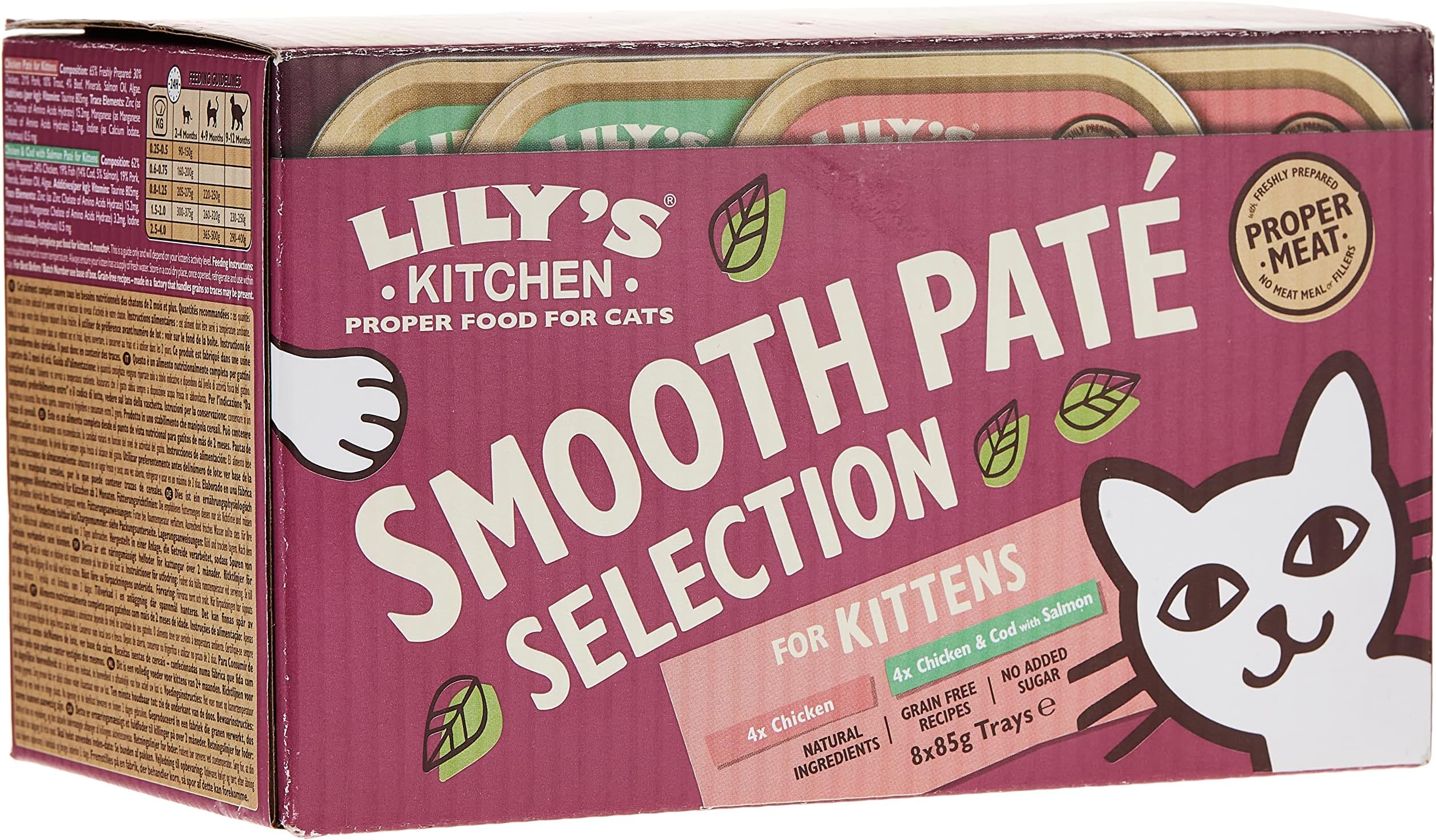 LILY'S KITCHEN Pate for Kittens Multipack Wet Cat Food - 8X85G