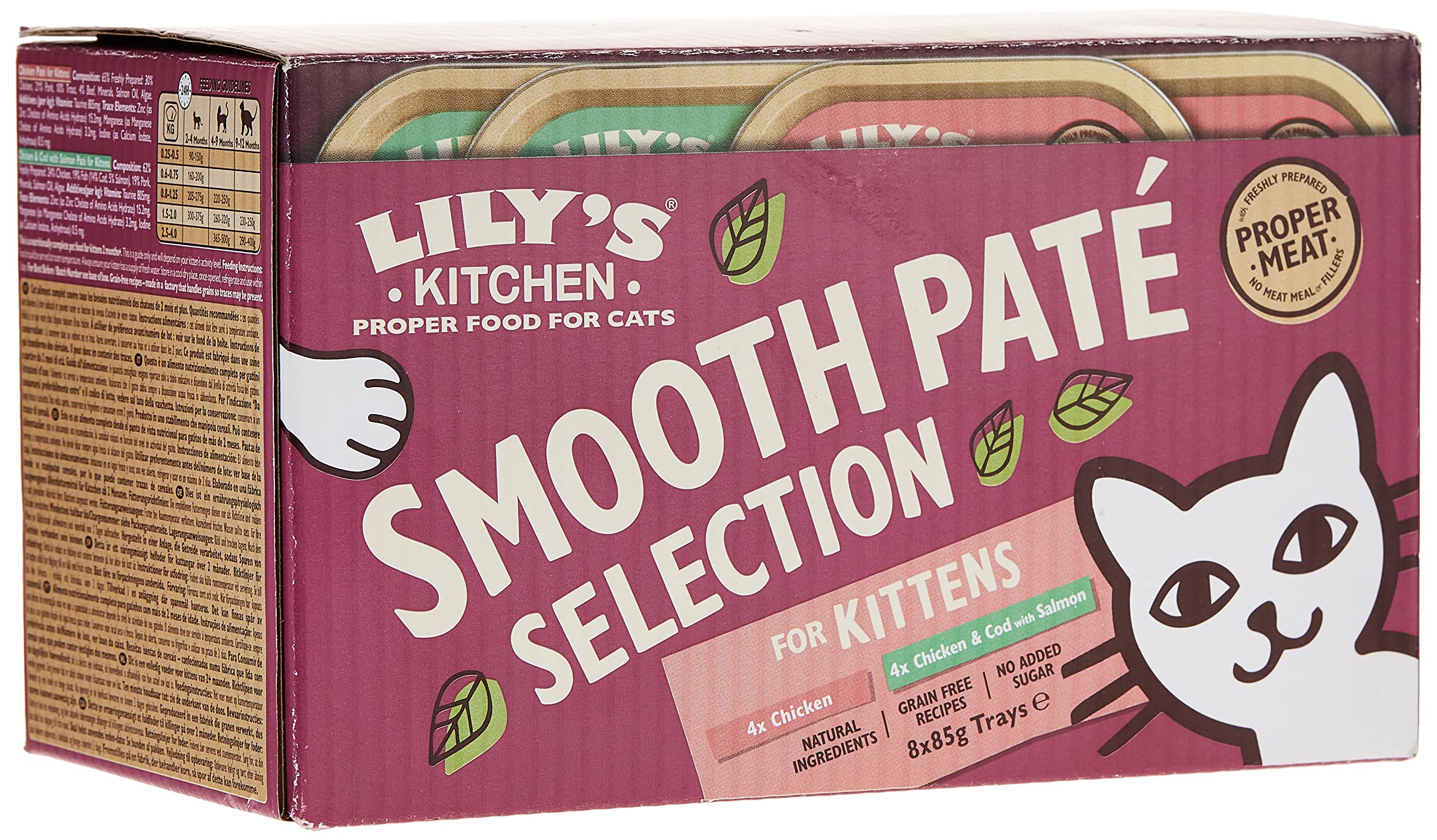 LILY'S KITCHEN Pate for Kittens Multipack Wet Cat Food - 8X85G