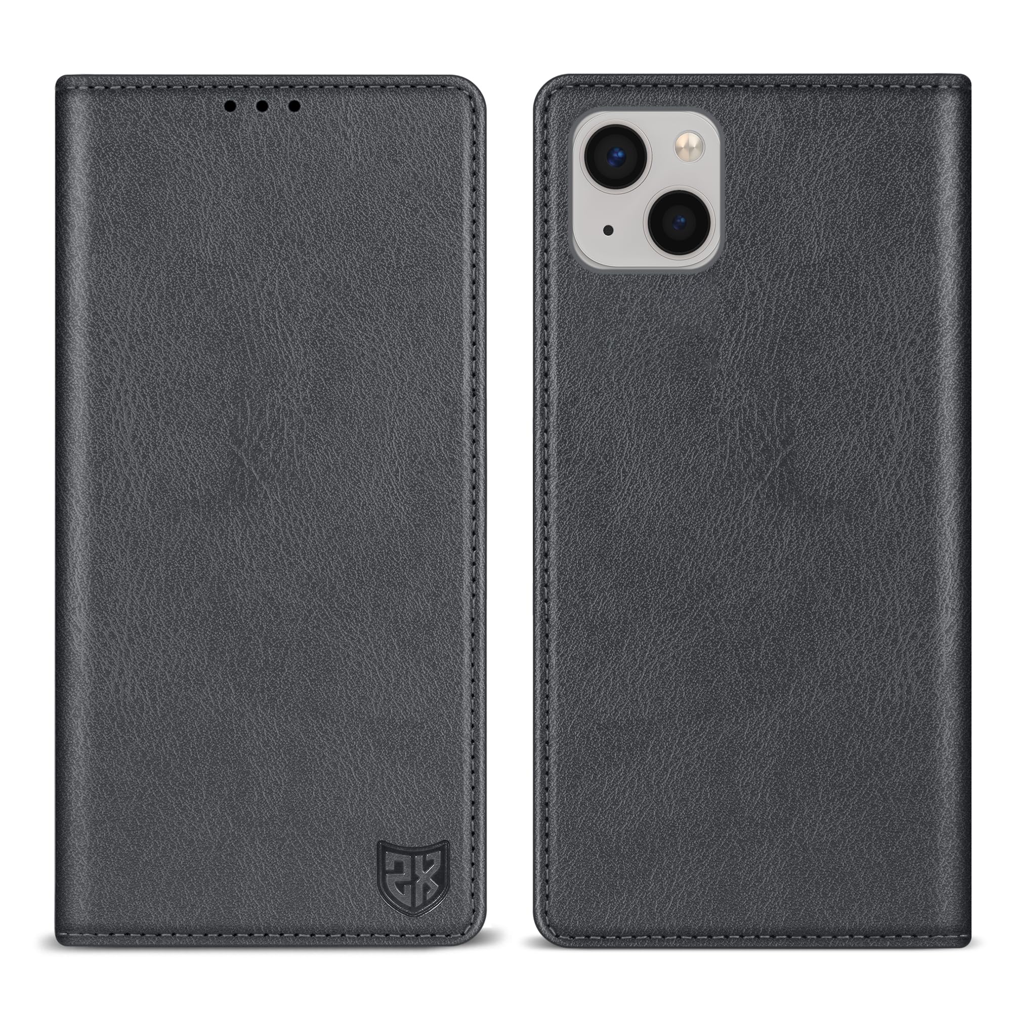 ZZXX for iPhone 15 Wallet Case with [RFID Blocking] Card Slot Stand Strong Magnetic Leather Flip Fold Protective Phone Case for iPhone 15 Case Wallet(