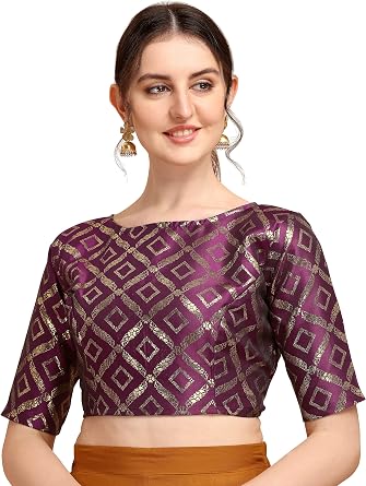 Indian Womens Traditional Style Designer Readymade Saree Blouse