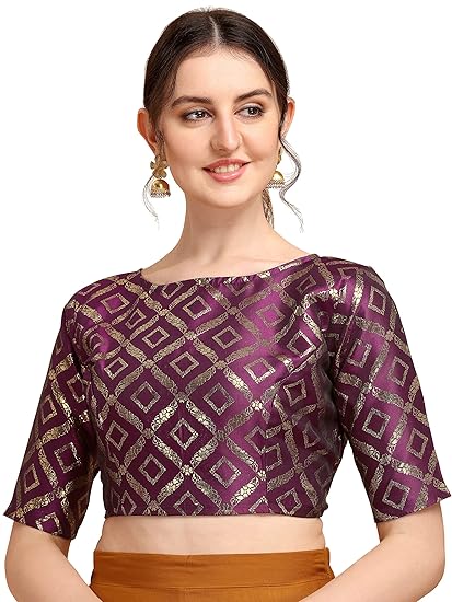 Women Art Silk Half Sleeve Blouse