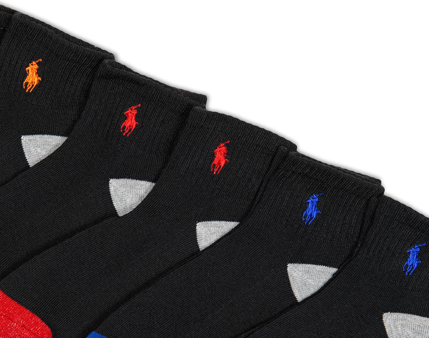 POLO RALPH LAUREN boys Classic Sport Ankle Socks - 6 Pair Pack - Soft Stretchy Yarn & Stay Up Top - Image 3