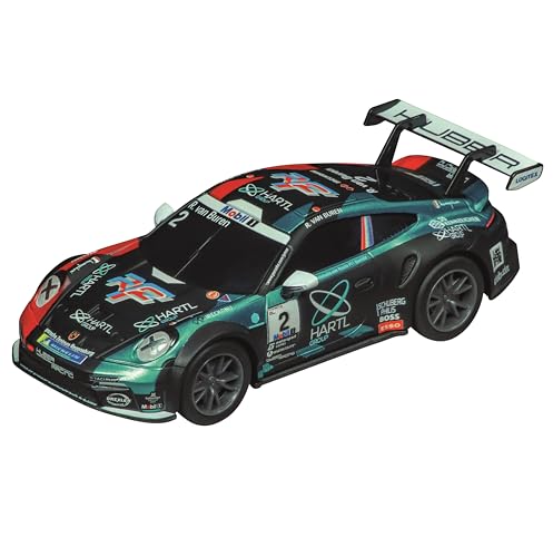 Carrera 64244 Porsche 992 GT3 Cup Huber Racing, No.2 1:43 Scale Analog Slot Car Racing Vehicle GO Slot Car Toy Race Track Sets