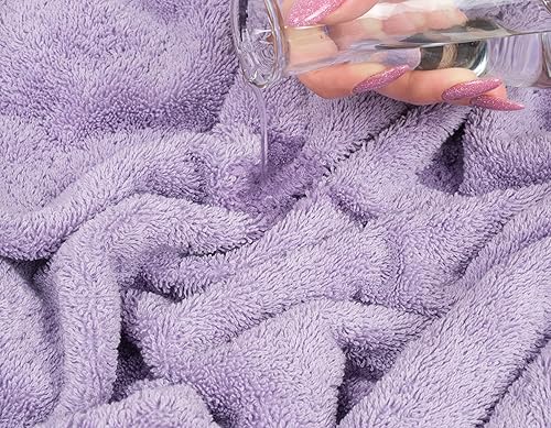 Miniatura 6 de American Soft Linen Juego de toallas de lujo de 6 piezas, 2 toallas de baño, 2 toallas de mano y 2 toallas pequeñas, toallas 100% algodón turco para