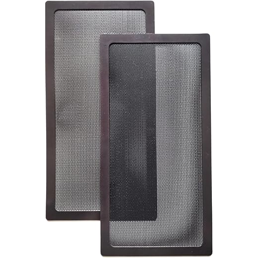 240 x 120 mm Magnetic Frame PC Cooler PVC Mesh Filter, Dustproof Cover for Computer Fan Grills (2pc Pack)