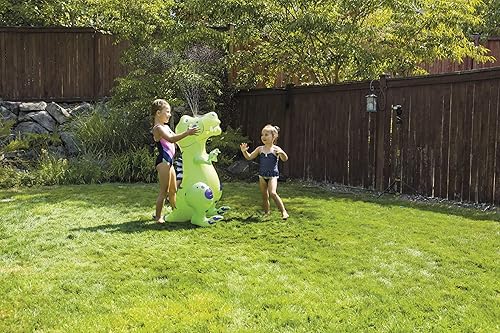Miniatura 5 de Toysmith Sprinkler Buddies Dynamic Dino - Aspersor inflable para exteriores