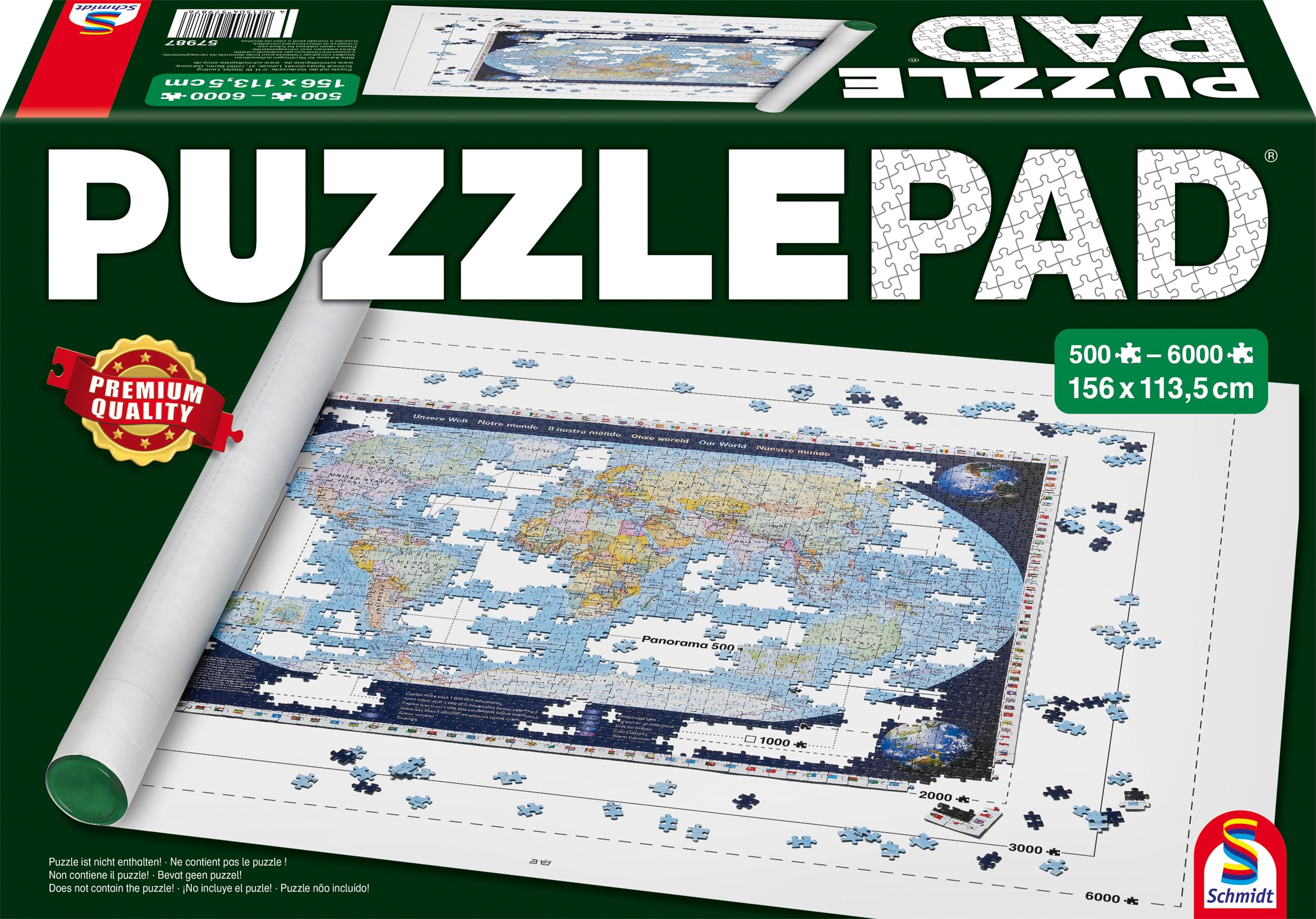 Puzzle Schmidt Spiele 500 Pezzi Scopri L'Europa | Mappa Dettagliata Da 48x34 Cm | Per Bambini E Adulti Dagli 8 Anni