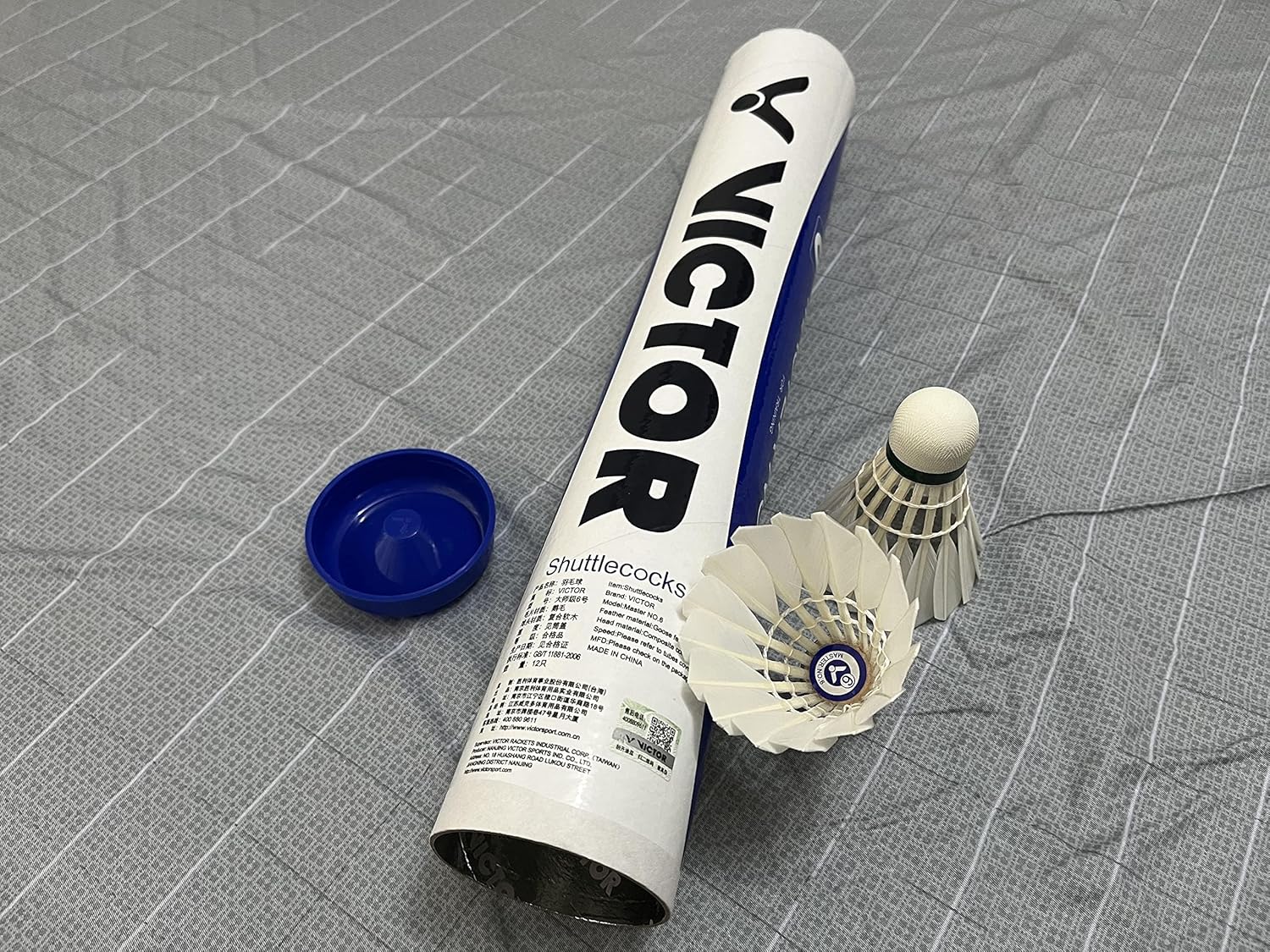 Victor Master No.6 Badminton Shuttlecock Birdy 12-Pack (Speed-77)