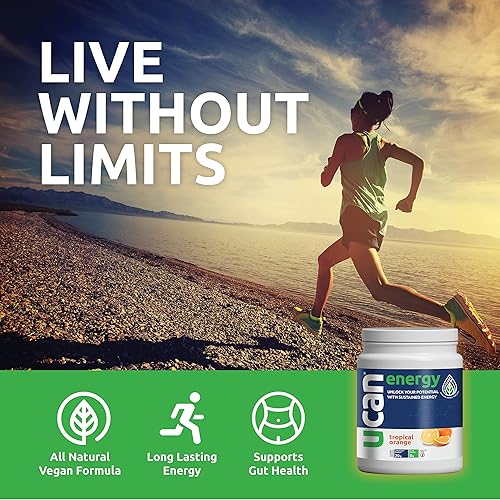 Miniatura 6 de UCAN Polvo energético Keto de naranja, Cran Raza y limón, paquete de polvo para preentrenamiento sin azúcar para hombres y mujeres, sin azúcar