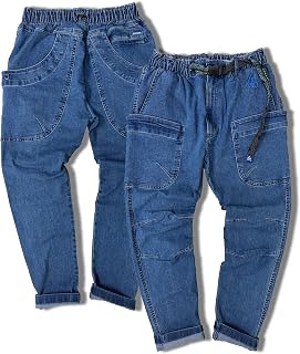 [Gerry] ジェリー ギアパンツ クライミングパンツ ストレッチ デニム チノパン テーパード パンツ メンズ キャンプパンツ M,L,XL,2L,3L,4L,5L (M, 66サックス)