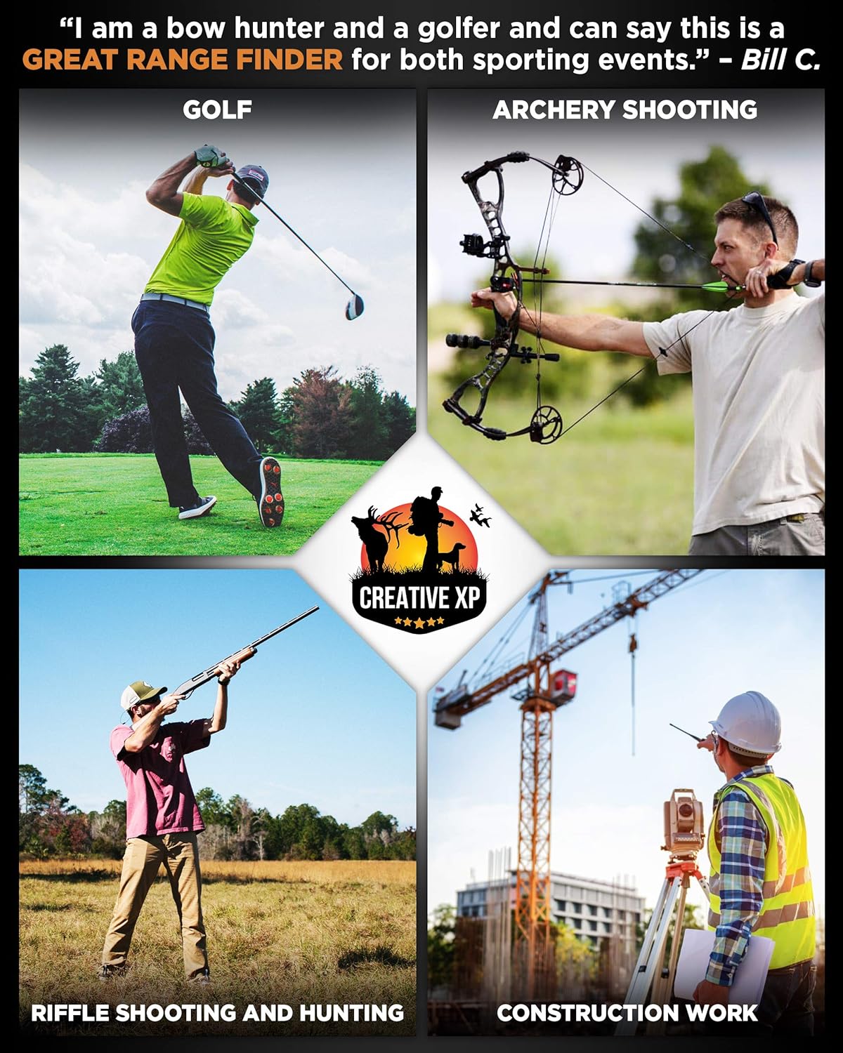 Buу 1 gеt 1 CREATIVE XP Golf Rangefinder 1100 Yards - Range Finder for Hunting and Archery, 6X Digital Rangefinders with Slope Mode, Pro Flag-Lock and Angle Compensation – Case Holder & Hand Strap Flаѕh Sаlе CREATIVE XP Golf Rangefinder 1100 Yards - Range Finder for Hunting and Archery, 6X Digital Rangefinders with Slope Mode, Pro Flag-Lock and Angle Compensation – Case Holder & Hand Strap