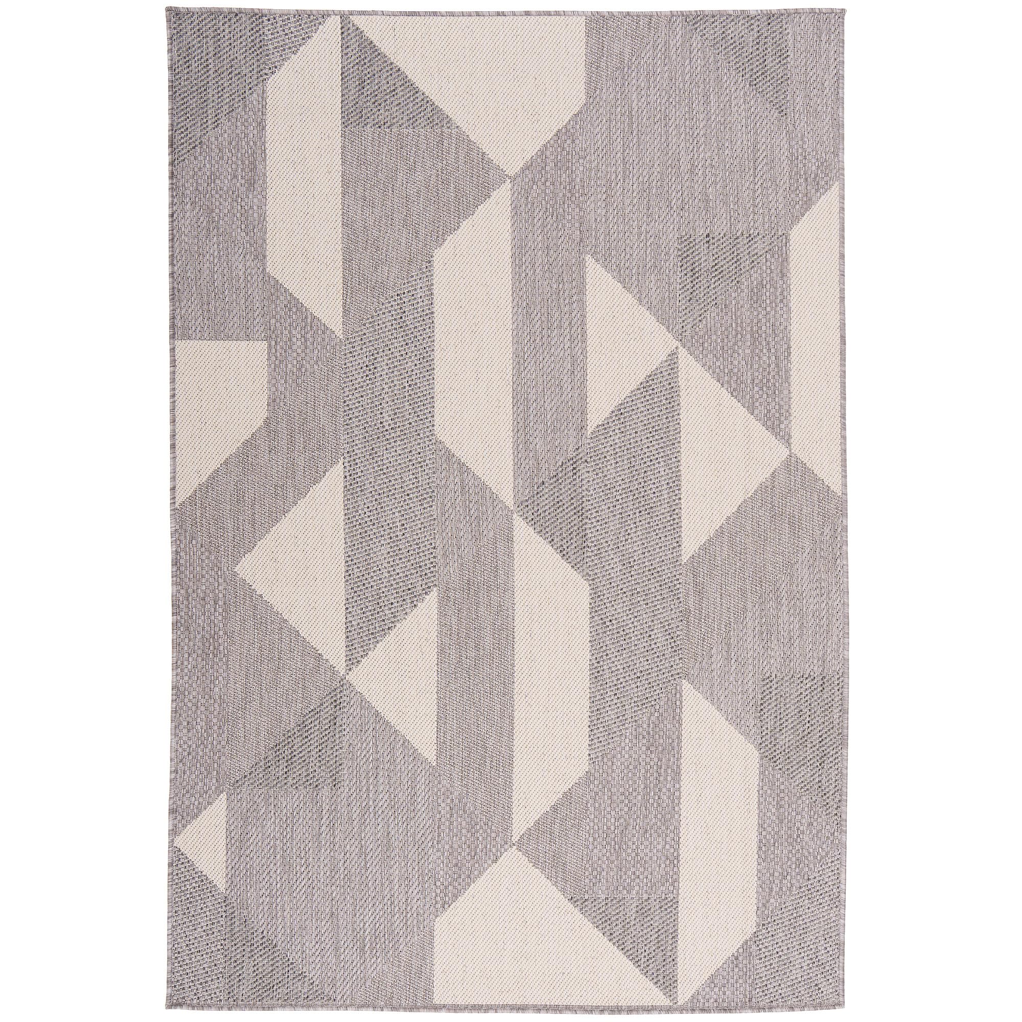 Tapis Intérieur & Extérieur Carpetto Gris Moderne – Balcon Terrasse Anti-UV