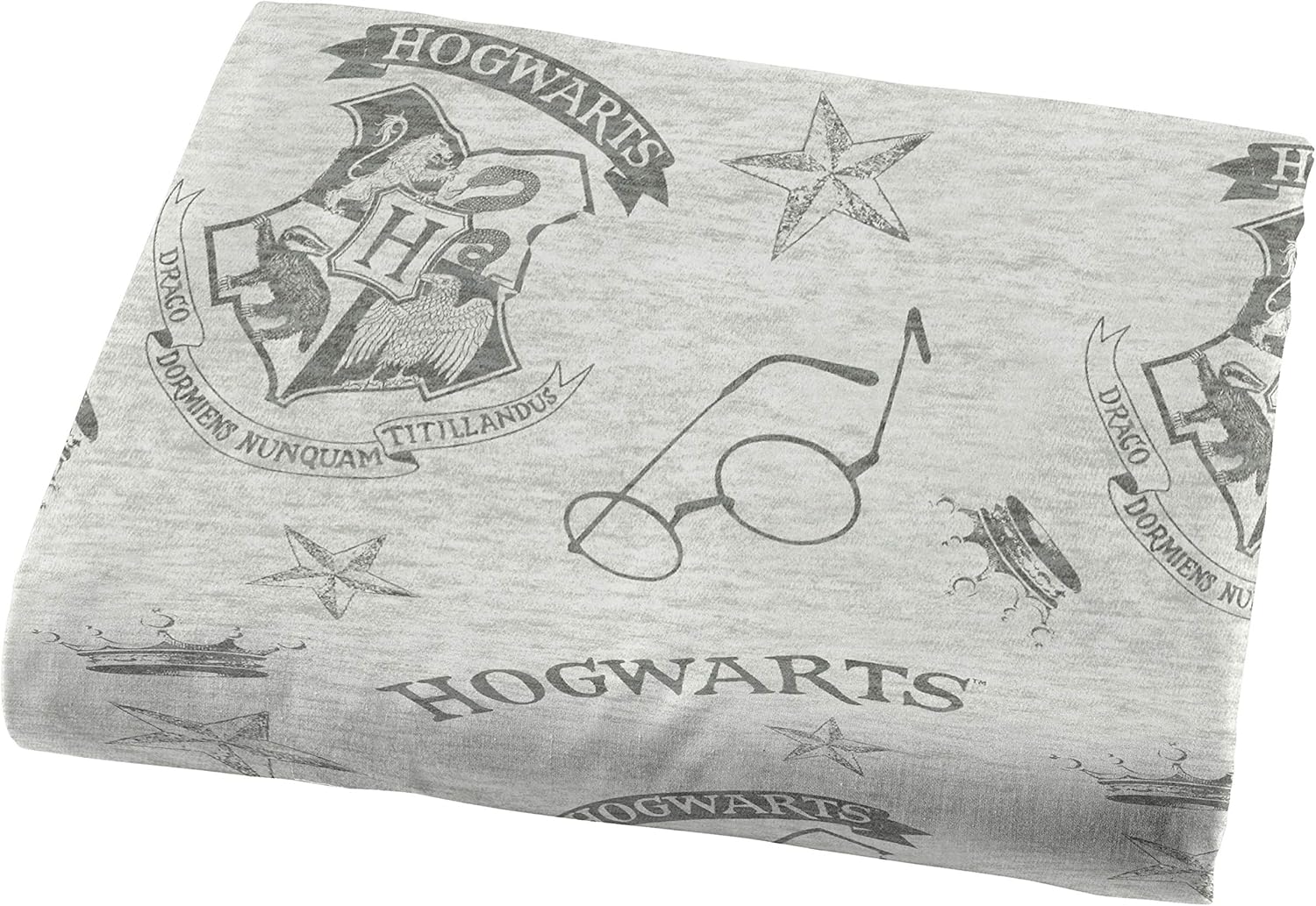 Jay Franco Harry Potter Spellbound 5 Piece Full Bed Set - Includes Reversible Comforter & Sheet Set - Bedding Features Hogwarts Logo - Super Soft Polyester (Official Harry Potter Product)