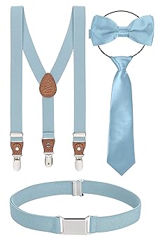 Set Bretelle E Papillon BomGuard Bambino - Regolabile, Per Altezze 135-175 Cm, Elegante - Foto 8