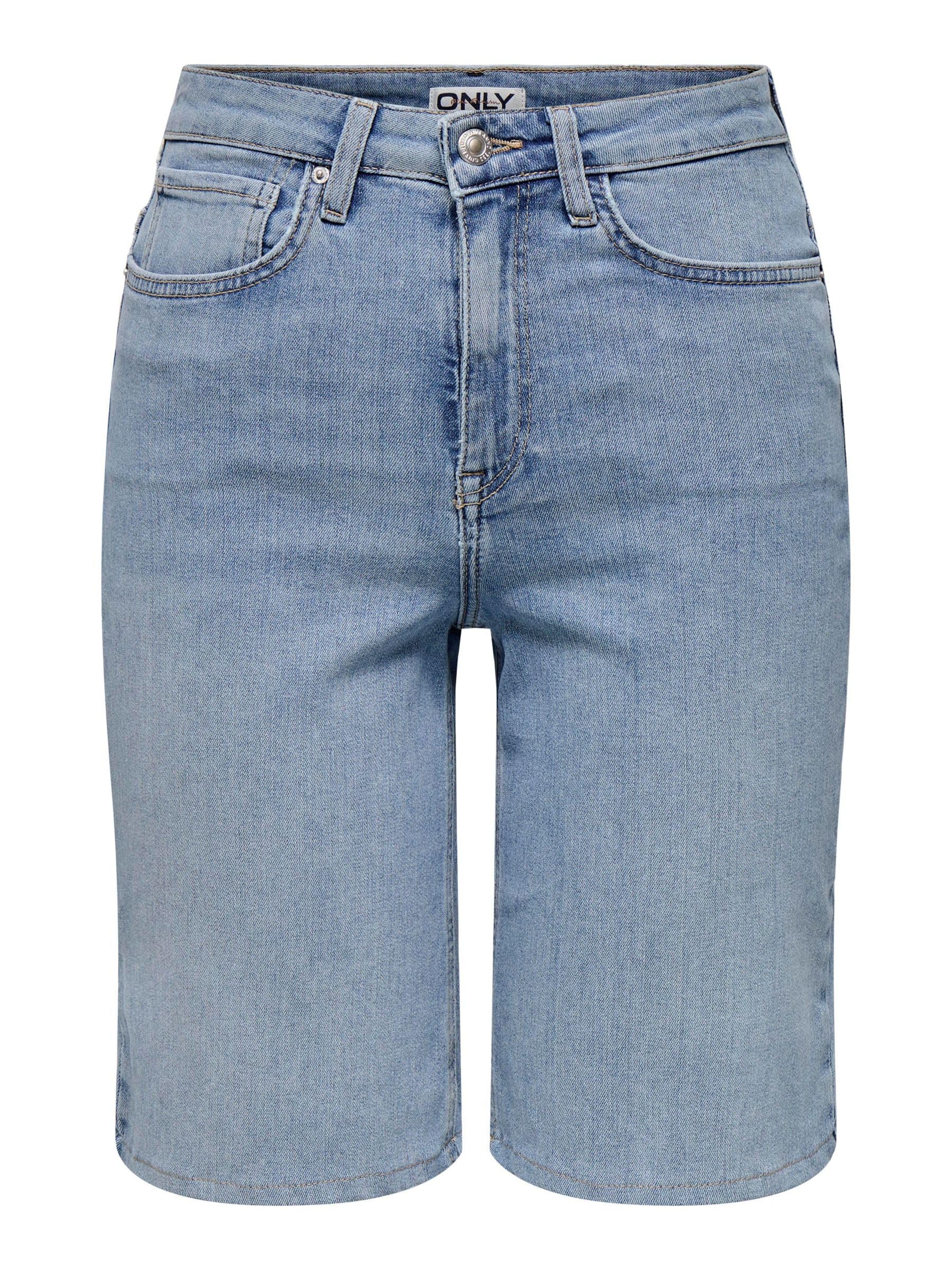 ONLY Female Jeans-Shorts ONLMADISON Hohe Taille Normal geschnitten Jeans-Shorts
