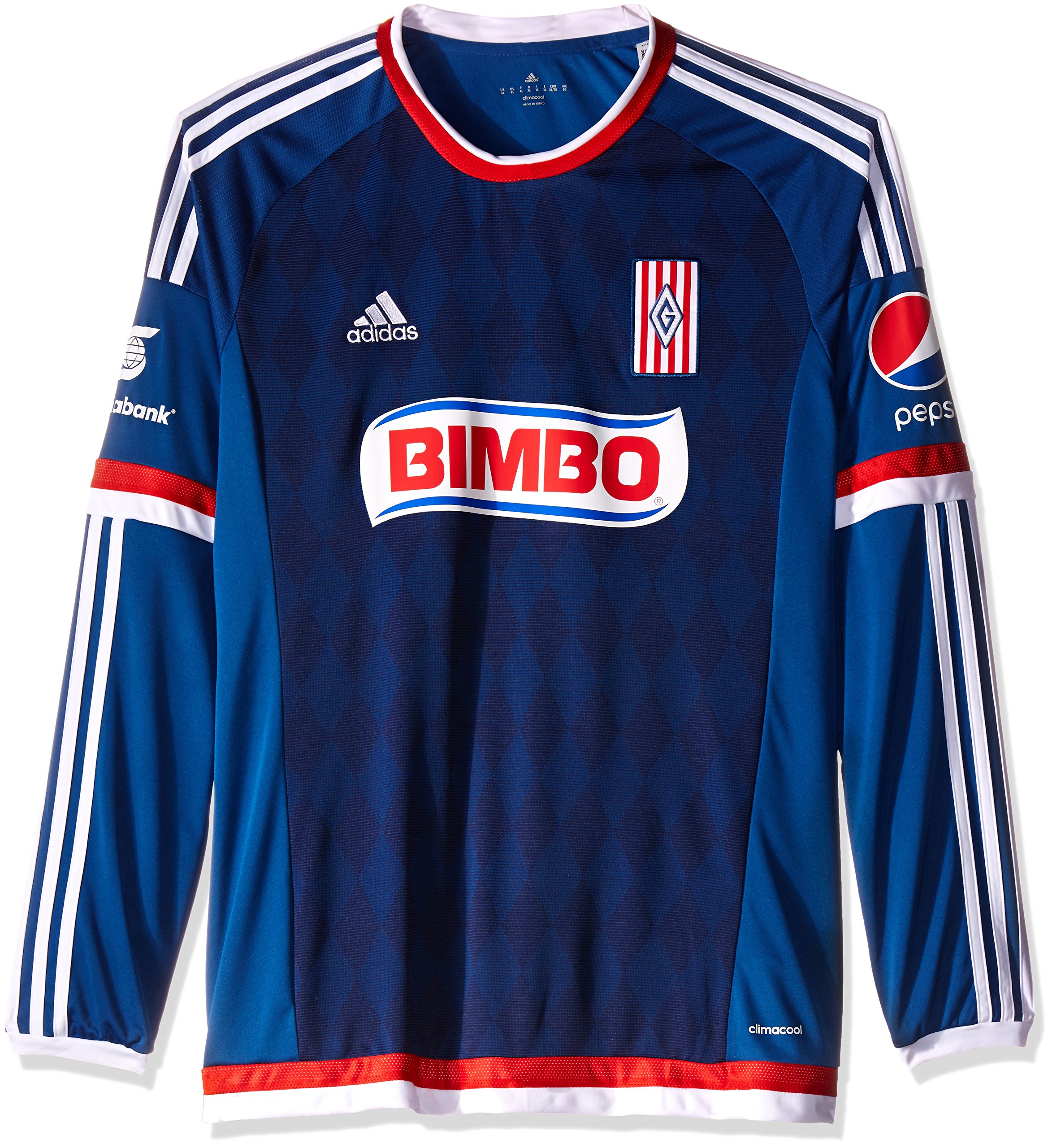 playera azul de las chivas