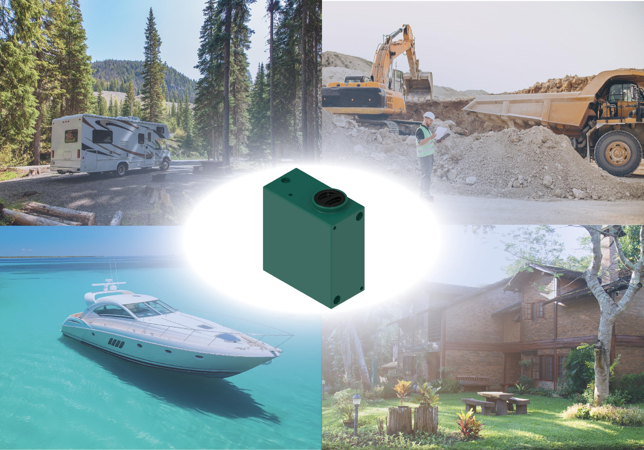 SERBATOIO SMART 52 VERTICALE RIGIDO ACQUA GLOBETANK (NERO CARBONE)