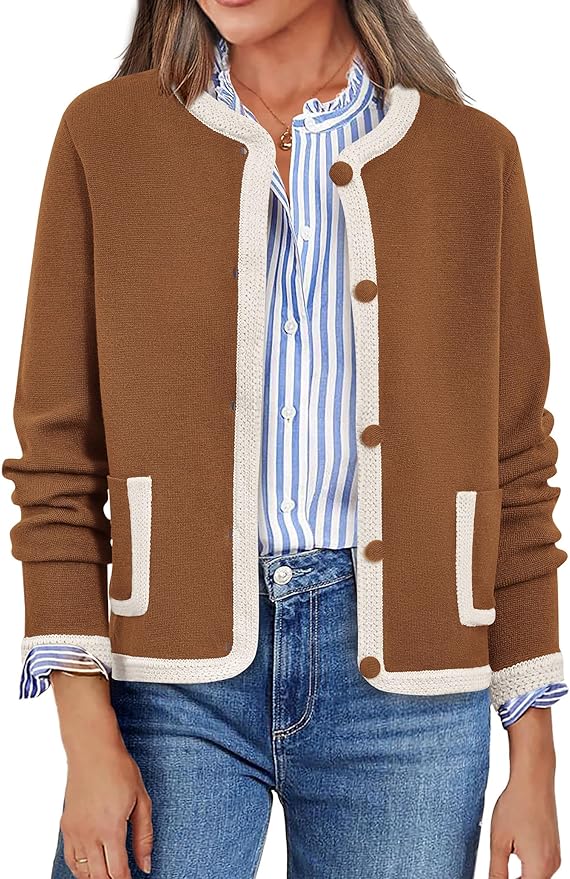 PRETTYGARDEN Women's Button Down Open Front Cardigan Sweaters