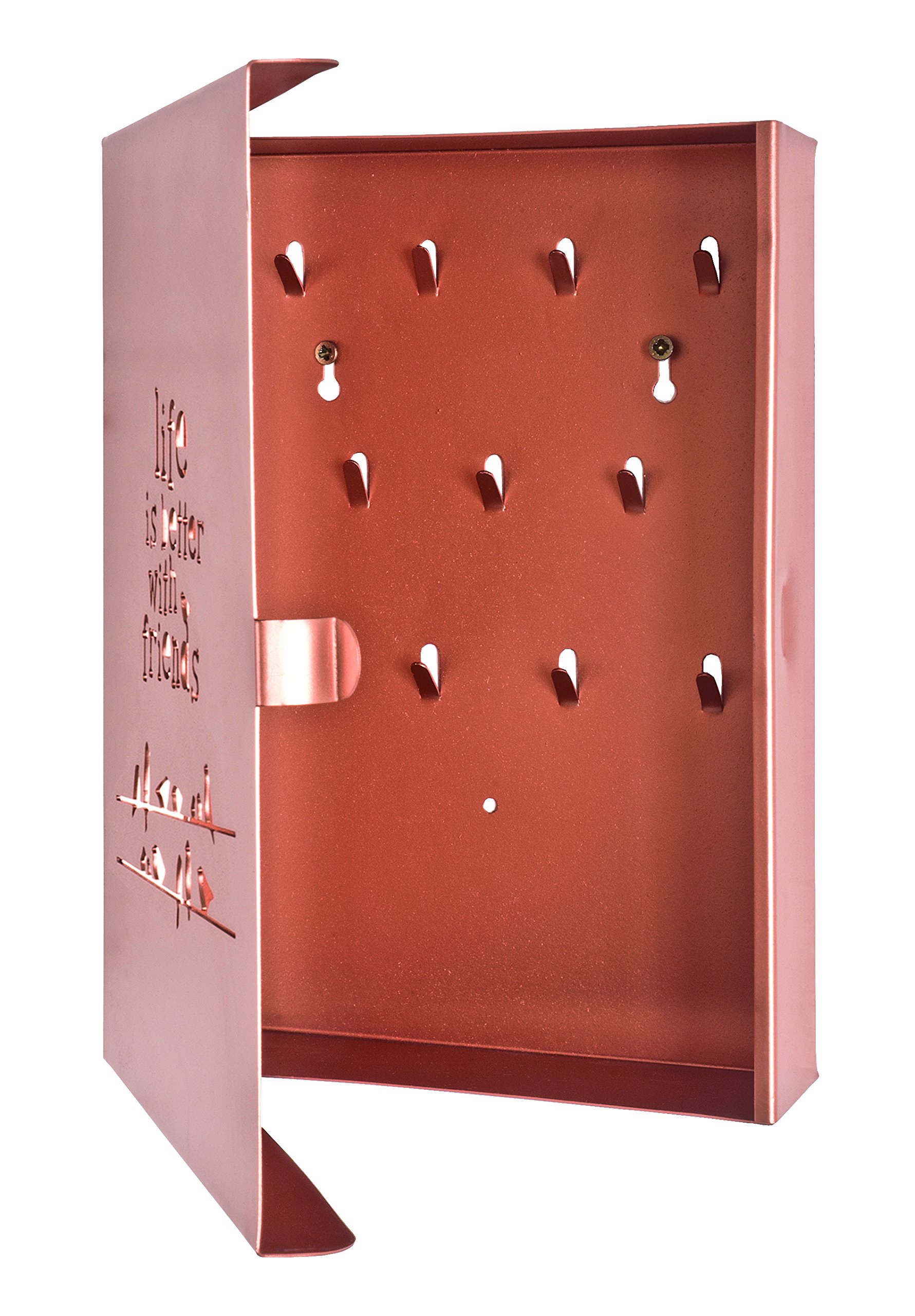 HAKU Cassetta Portachiavi Rame, Metallo - Dim. L 18 cm x A 25 cm x P 5 cm, Stile Moderno