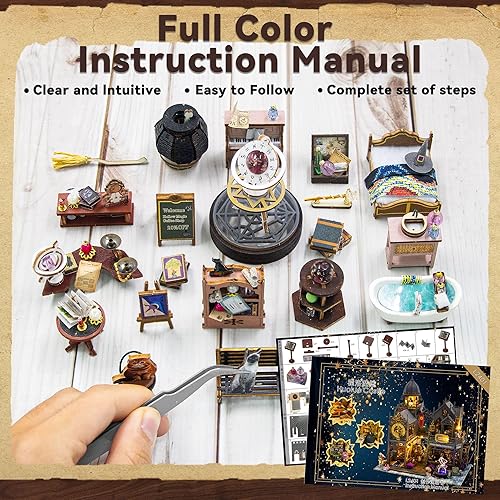 Miniatura 31 de Flever Dollhouse – Kit de casa en miniatura para bricolaje, habitación creativa con muebles para regalo romántico de San Valentín (tipo de café)