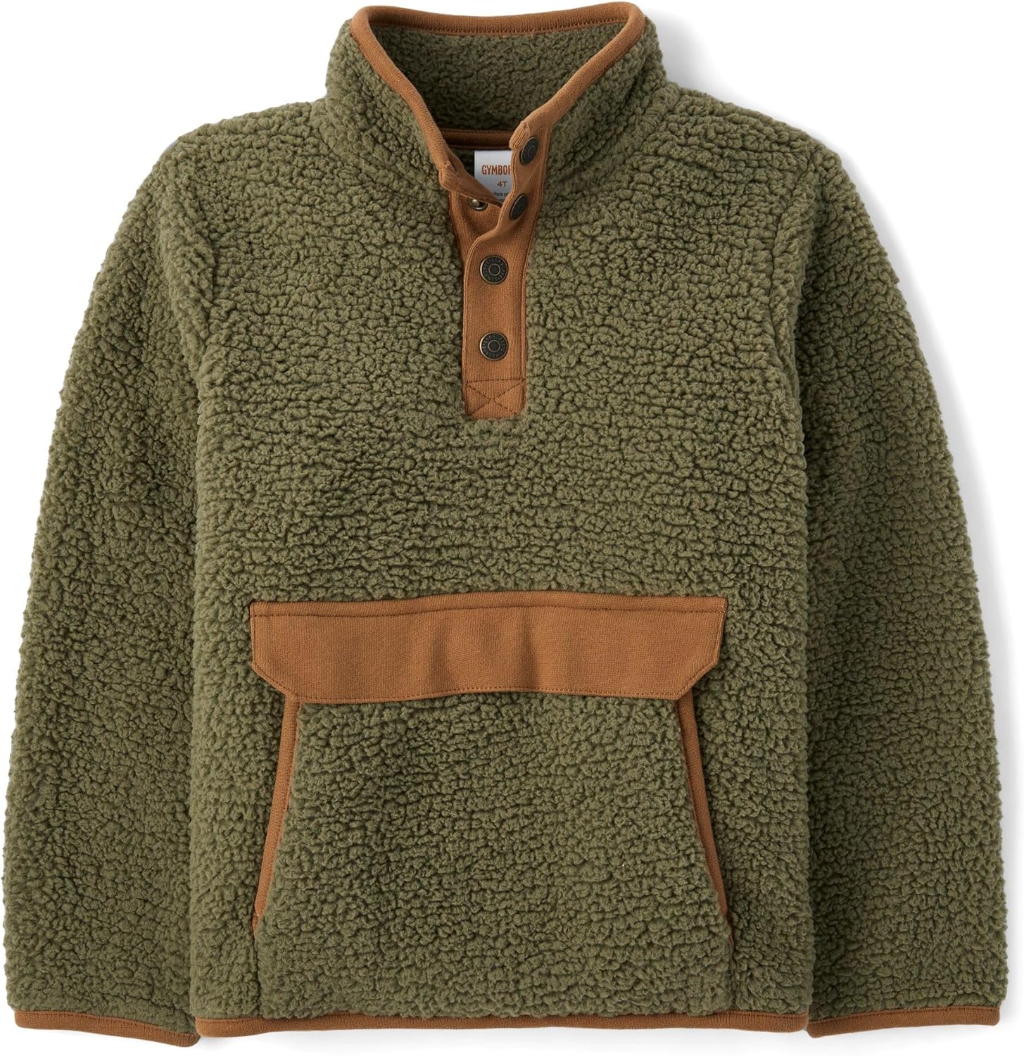 Gymboree Boys' and Toddler Long Sleeve Half Snap Sherpa Pullover