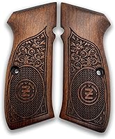 Vista 6 de para empuñaduras CZ-75 / empuñaduras CZ85 / 75B CZ 75 / SP-01 75B CZ 75/85 Tamaño completo Hechas a mano de madera de nogal